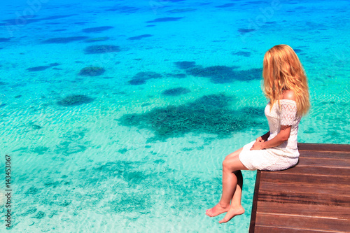 Dreamscape Escape with beauty girl on Maldives