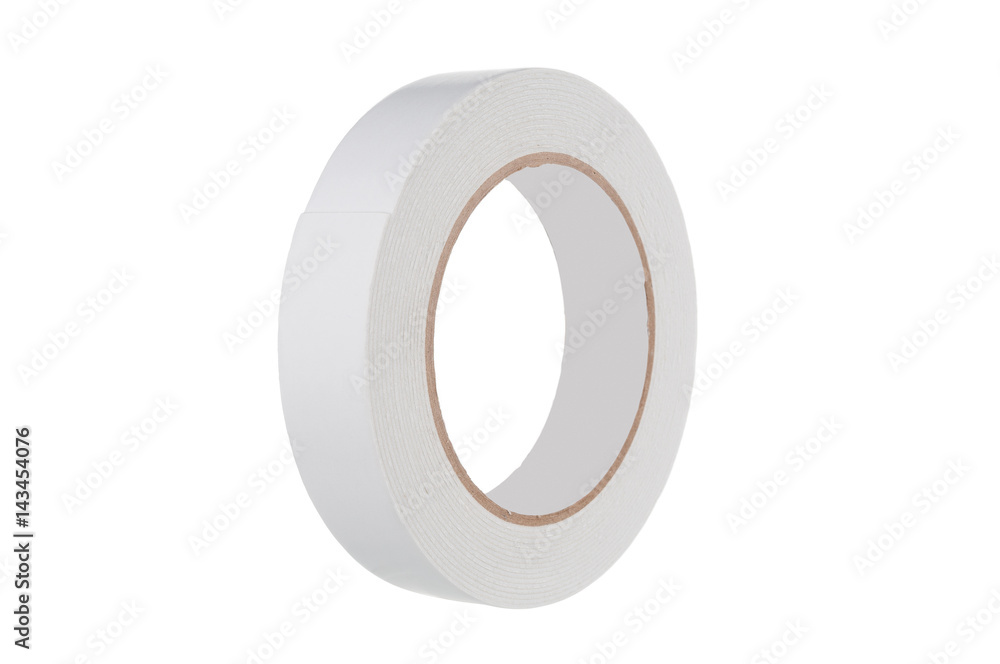 Roll of adhesive tape on white background Roll of adhesive tape on white background