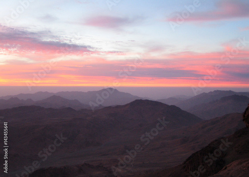Sunrise, dawn in the mountains photos © Anna