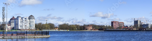 Panorama of the Upper lake in Kaliningrad