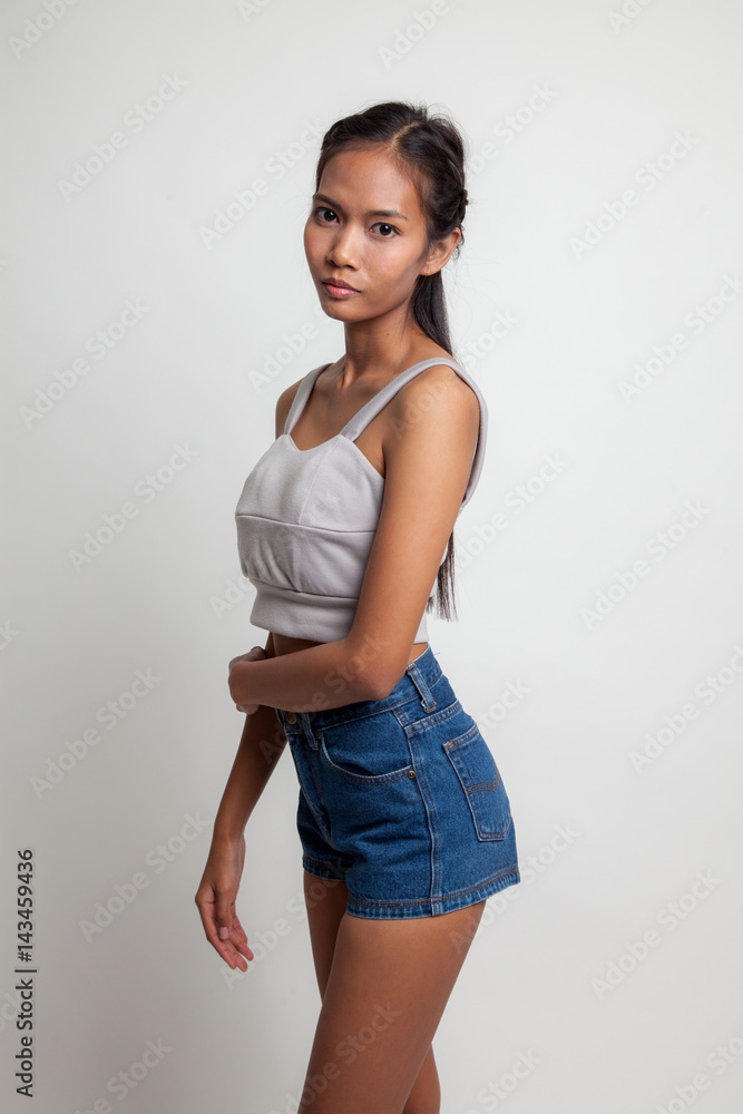 Beautiful young Asian woman. Beautiful young Asian woman.