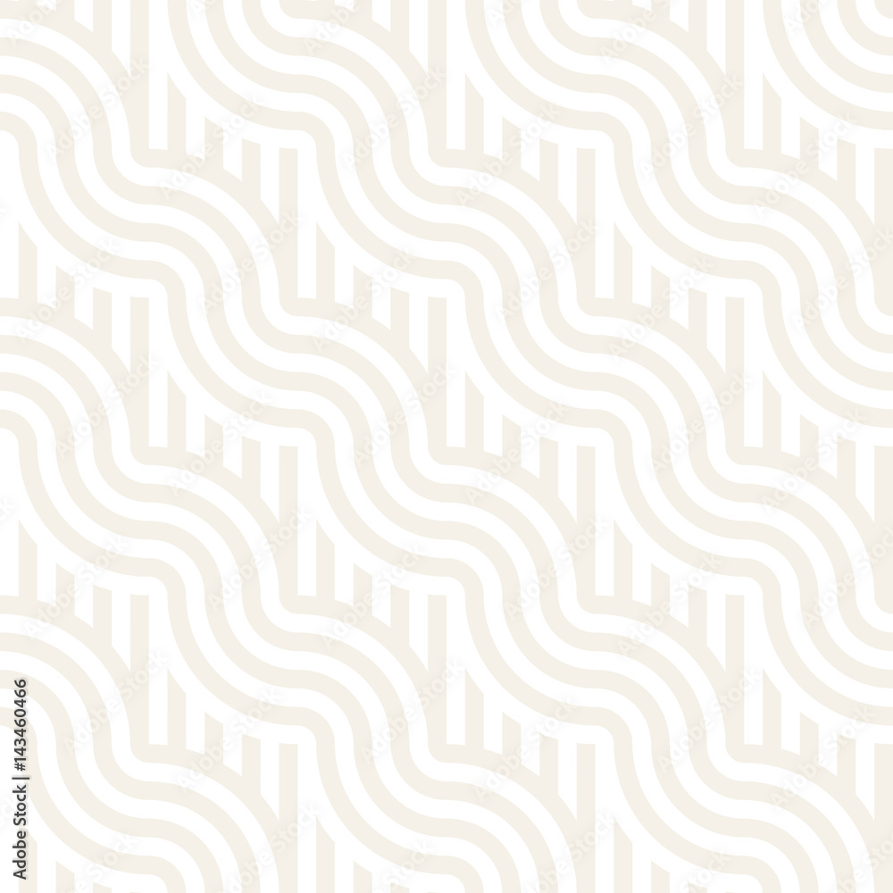 Seamless monochrome geometric pattern. Abstract stripy geometric background. Stylish vector lines print