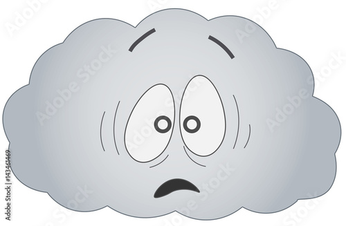 Emoji vectors clouds icons set