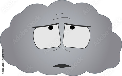 Emoji vectors clouds icons set
