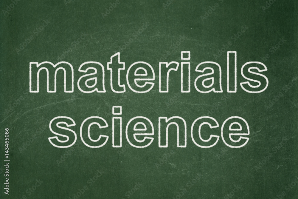 Obraz premium Science concept: Materials Science on chalkboard background