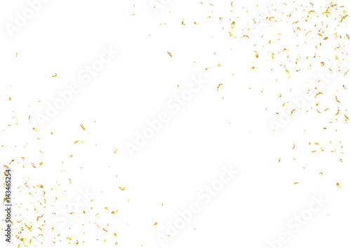 Abstract background with flying subtle golden confetti.