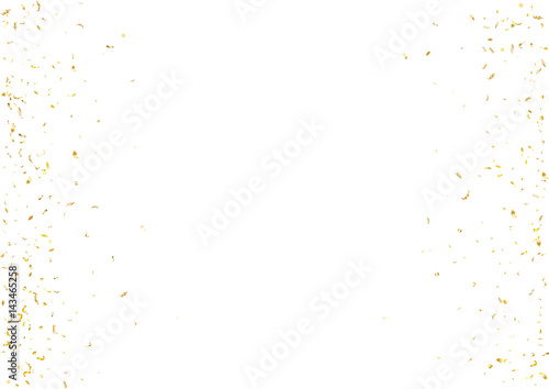 Abstract background with flying subtle golden confetti. © Olga_Rom