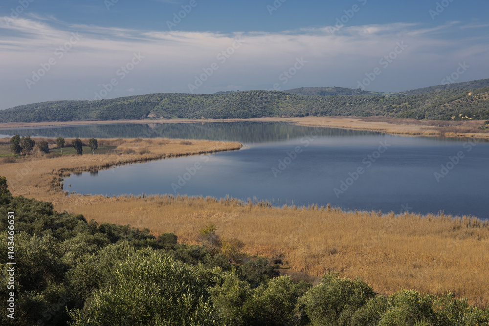 Scenic view of Barutçu Lake Selçuk Turkey