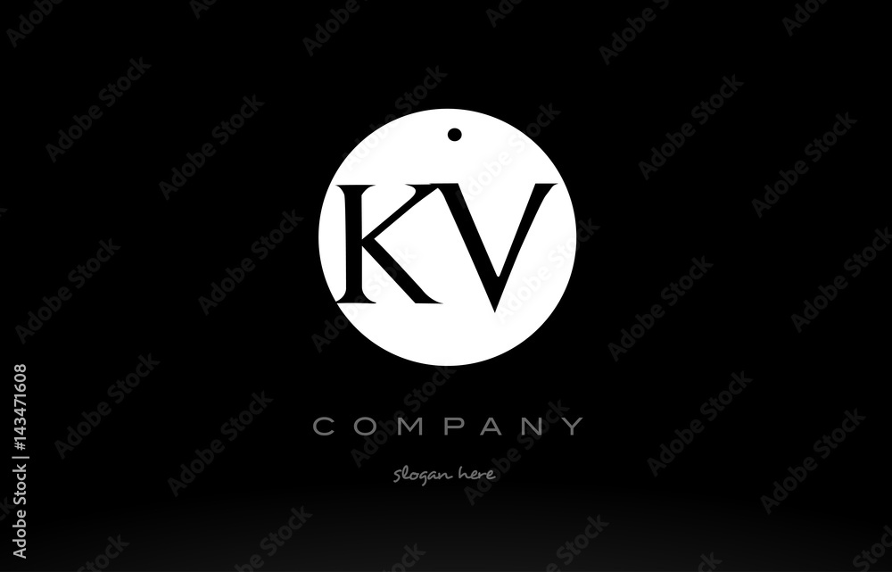 KV K V simple black white circle alphabet letter logo vector icon template KV K V simple black white circle alphabet letter logo vector icon template