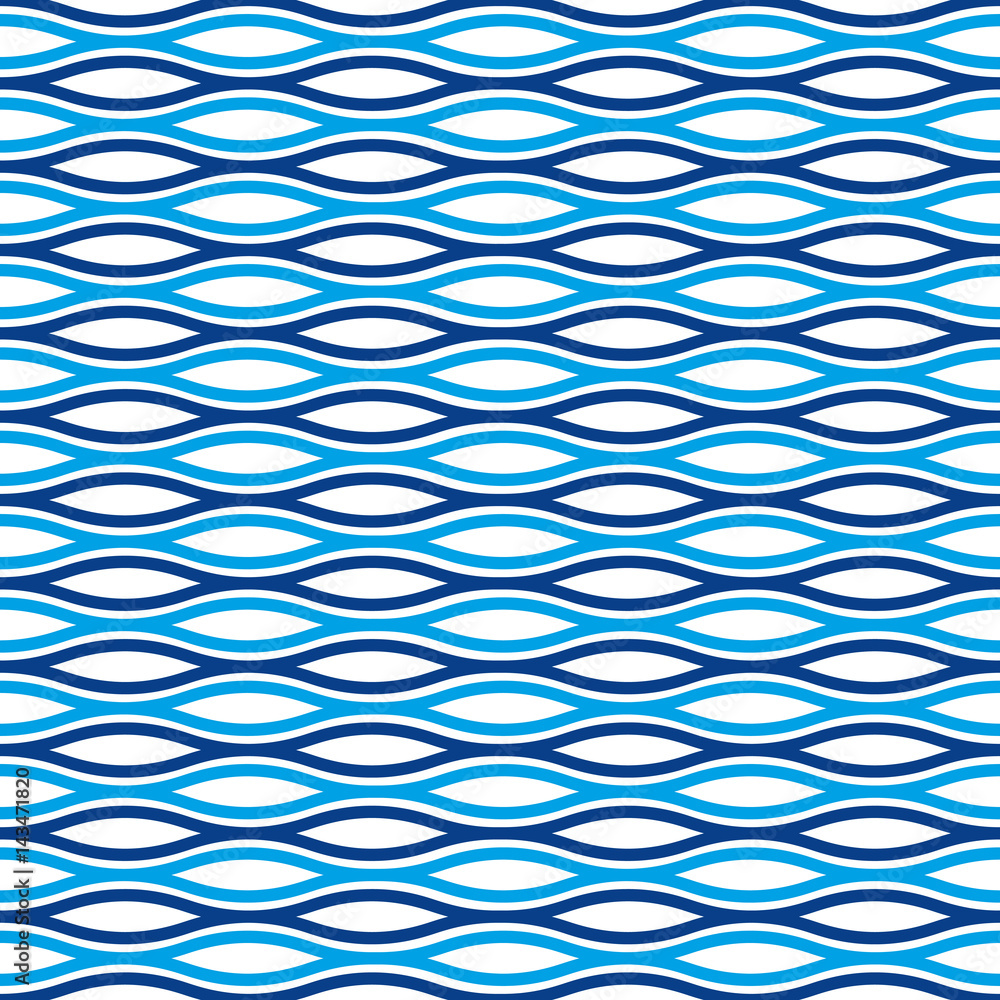 Seamless abstract blue wave ripple weave pattern background Seamless abstract blue wave ripple weave pattern background