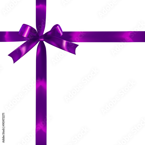 vector violet realistic bow