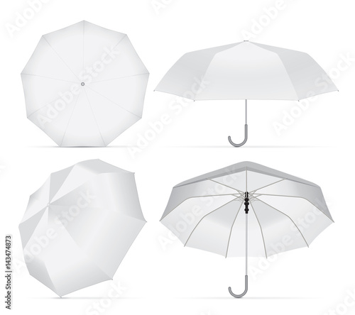 Umbrella for your design and logo. Easy to change colors. Mock up. Vector EPS 10