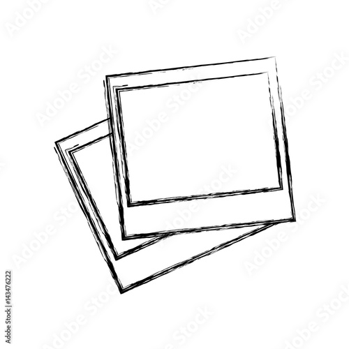 Blank instant photos icon vector illustration graphic design