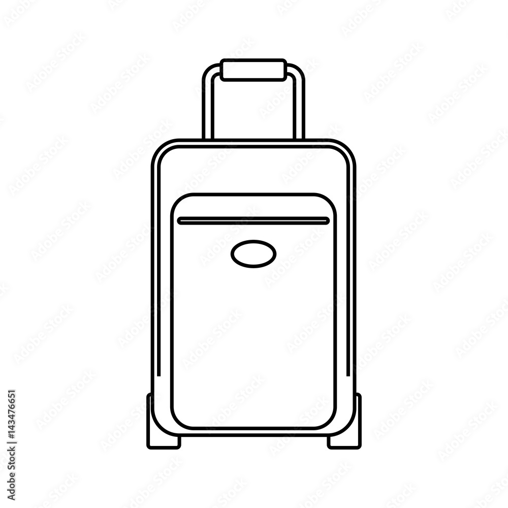 Travel suitcase isolated icon vector illustration graphic design Travel suitcase isolated icon vector illustration graphic design