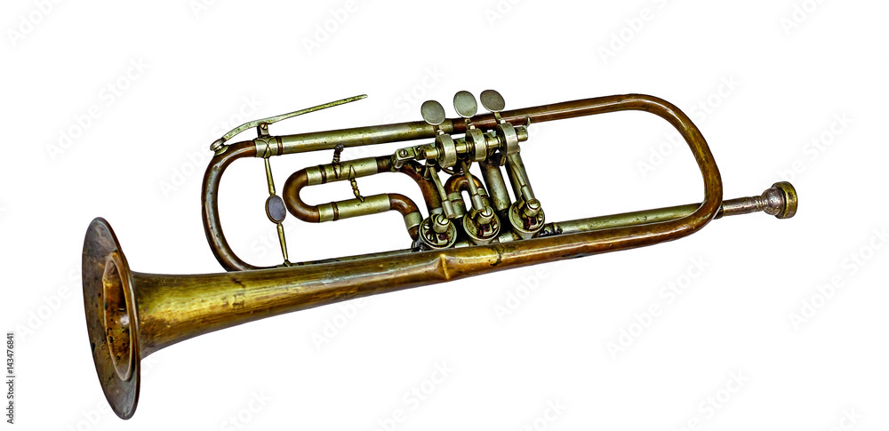 Fototapeta premium Old vintage trumpet