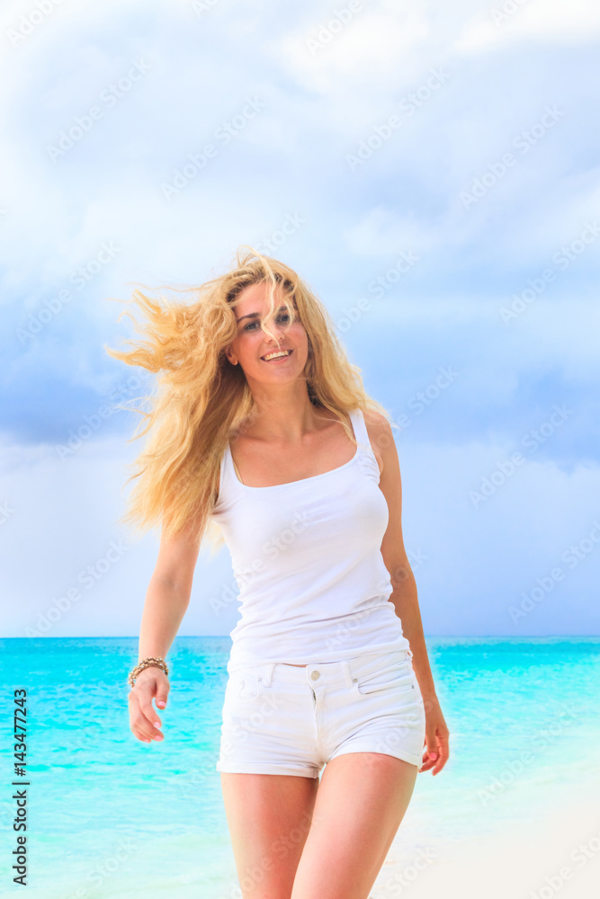 Dreamscape Escape with beauty girl on Maldives Dreamscape Escape with beauty girl on Maldives