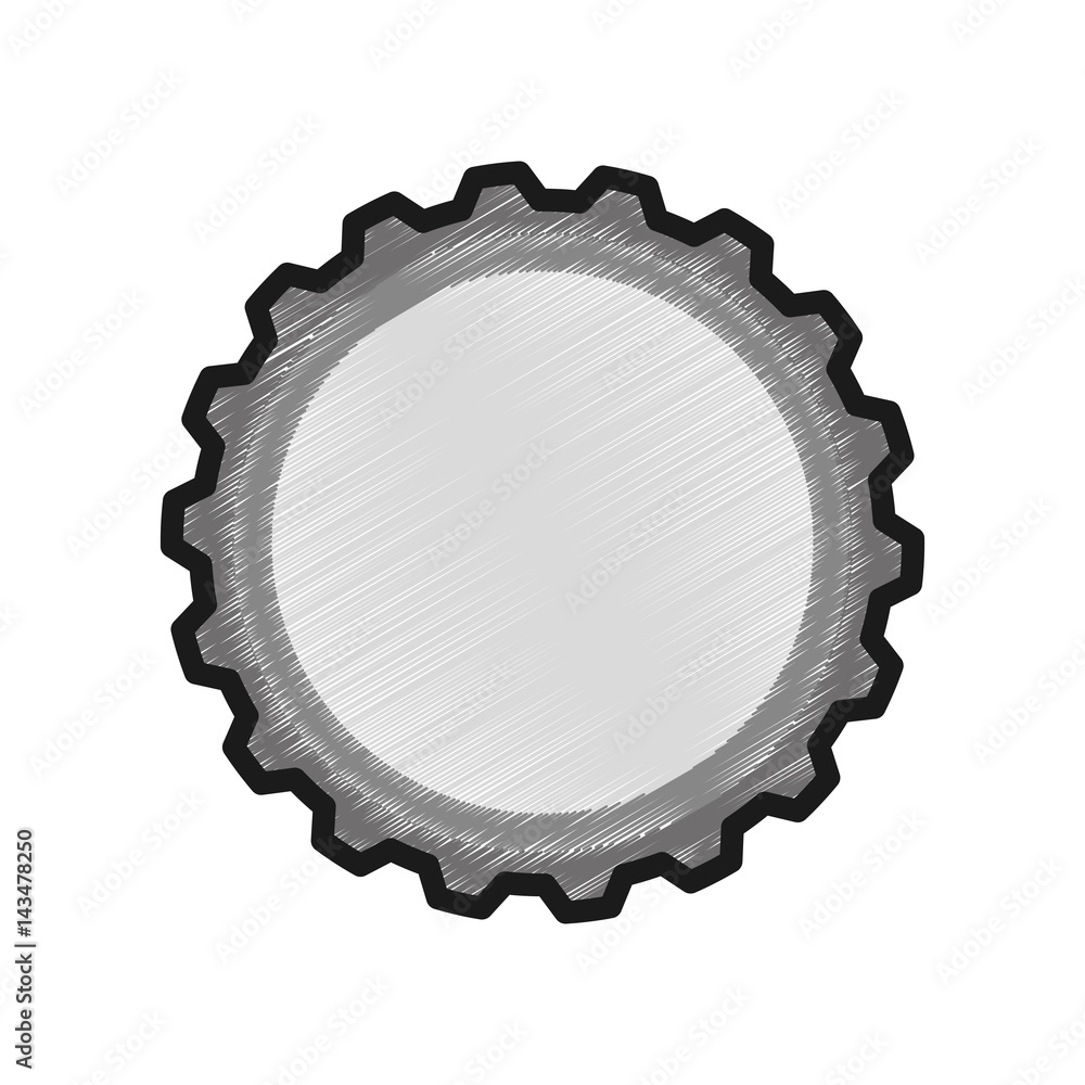 Gear machinery piece icon vector illustration graphic design Gear machinery piece icon vector illustration graphic design