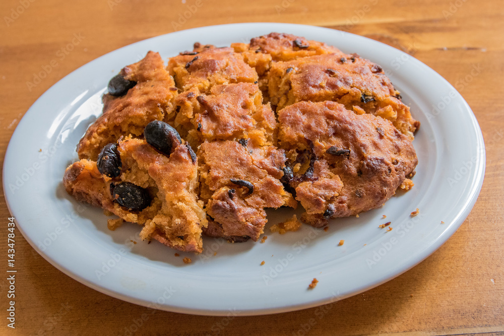 pizzi leccese - traditionelles Brot aus Lecce pizzi leccese - traditionelles Brot aus Lecce