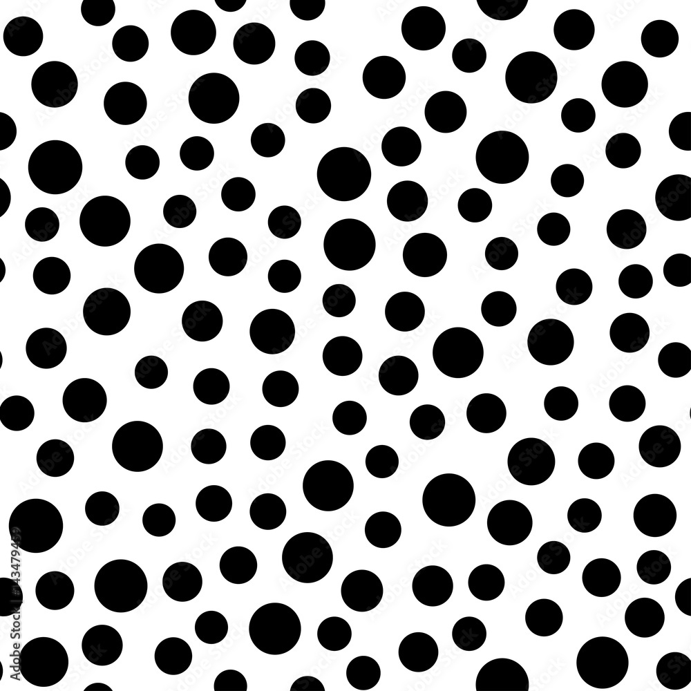 Abstract background with black and white circles. Vector seamless pattern Abstract background with black and white circles. Vector seamless pattern