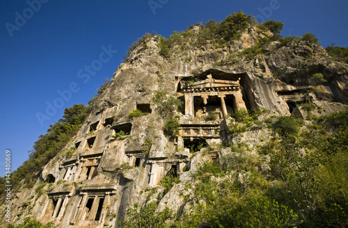 Turkey, Asia Minor, Fethiye Telmessos village, rocky tomb photo