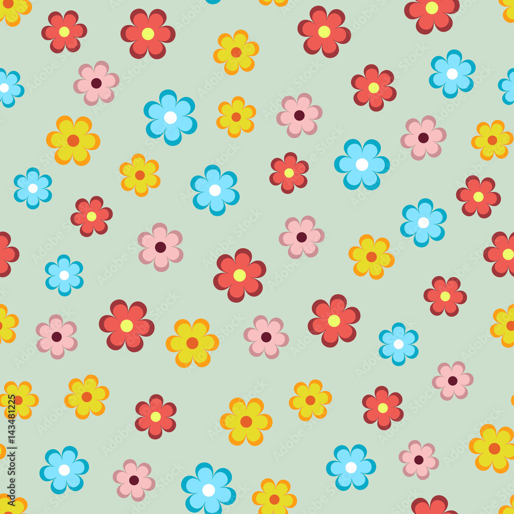 Flower seamless pattern Flower seamless pattern