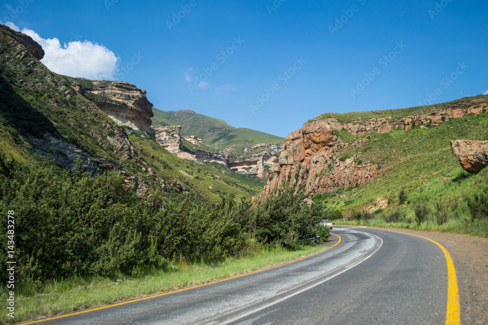 Cliffs in Golden Gate Highlands National Park in South Africa’s Free State