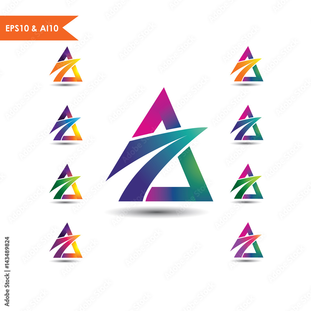 logo letter A progress logo letter A progress