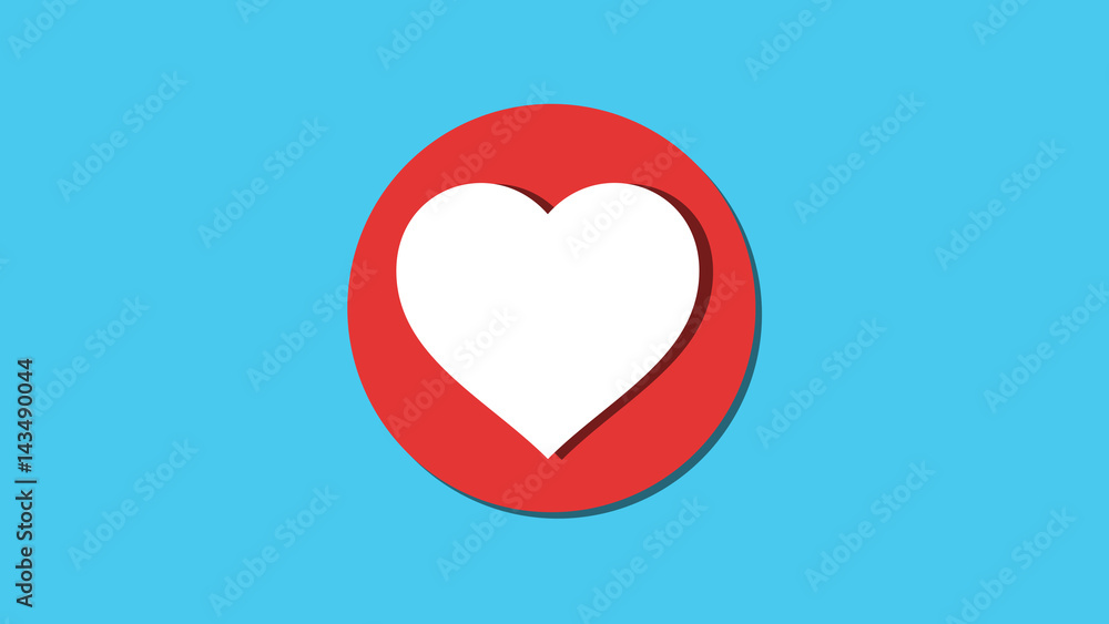 Heart background with circle and shadows Heart background with circle and shadows
