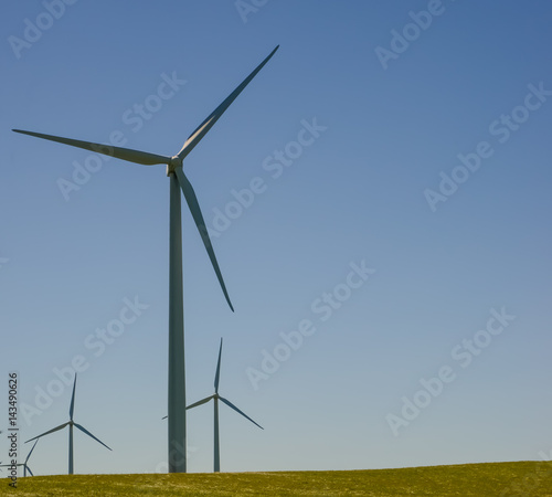 Wind turbine standing tall in clean energy