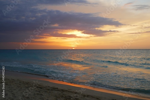 Sonnenuntergang in der Karibik