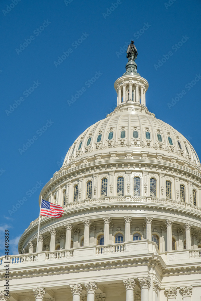 U.S. Capitol -- Blue Sky and Dome