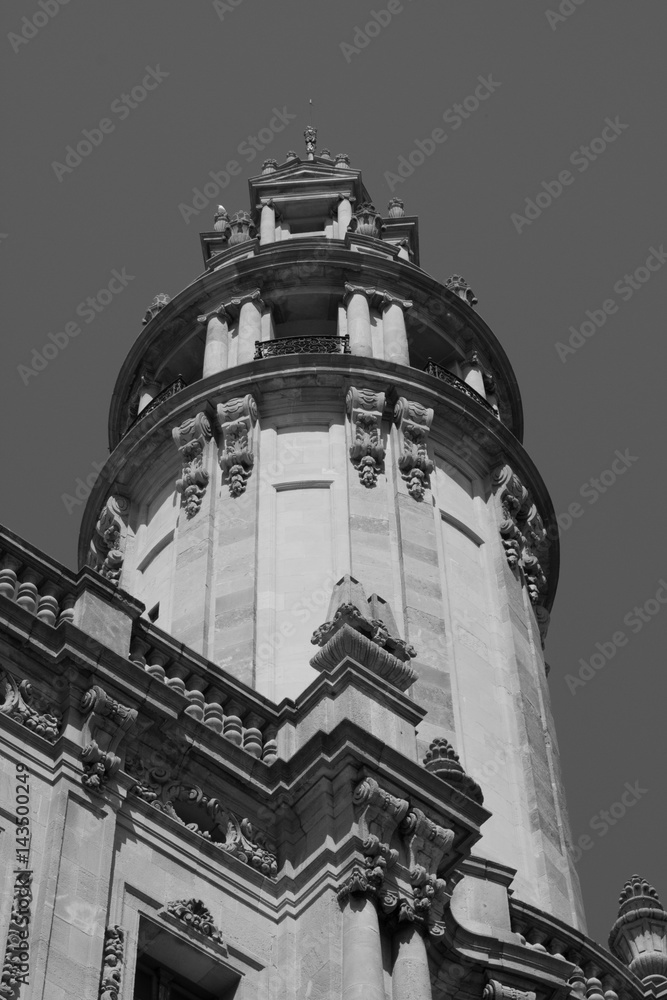 Obraz premium Architecture architectural detail photo black white
