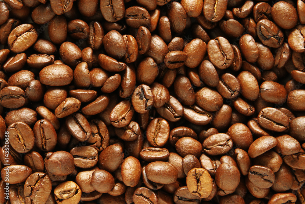 Fototapeta premium coffee beans as wallpaper