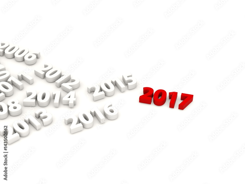 2017 New Year with other digits 2017 New Year with other digits