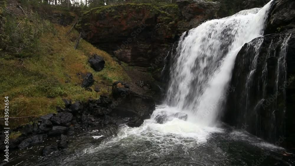 Moose Falls in Yellowstone Moose Falls in Yellowstone