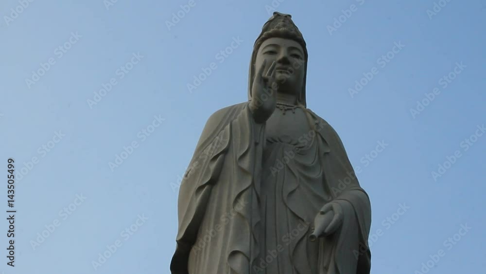 Guanyin statue on the mountain
Guanyin statue on the mountain