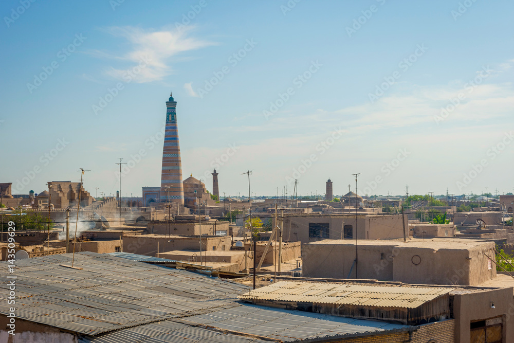 Skyline of Khiva, Uzbekistan