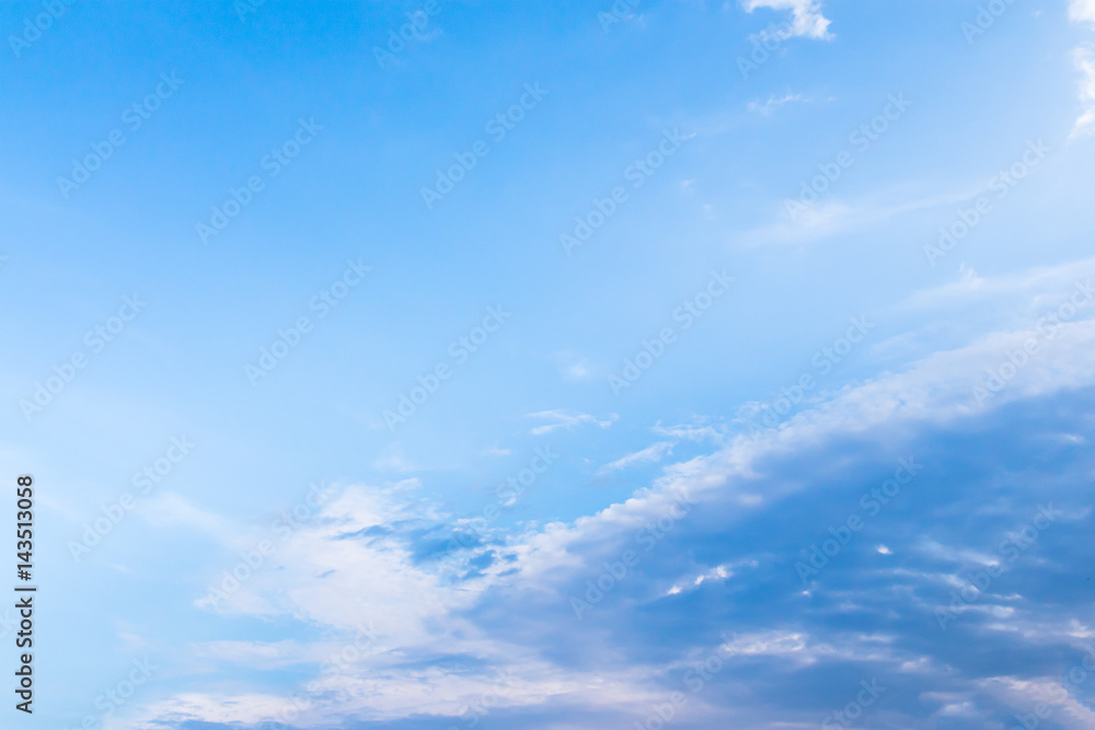 Obraz premium White fluffy clouds in the blue sky
