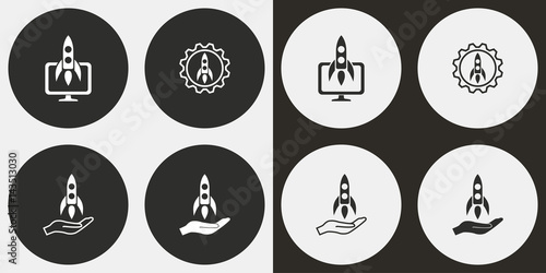 Start up icon set.
