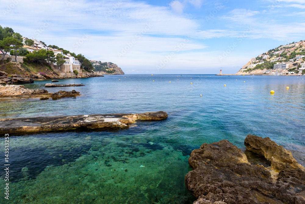 Port d'Andratx, Mallorca - old village in bay with beautiful coast - spain