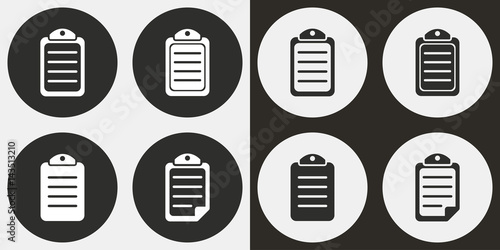 Document icon set.