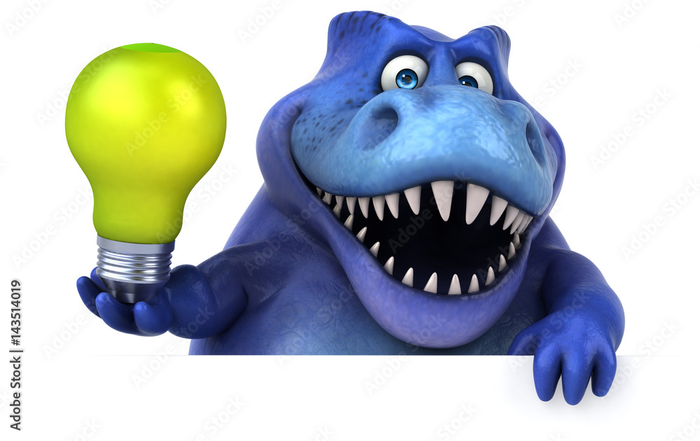 Fun dinosaur - 3D Illustration Fun dinosaur - 3D Illustration