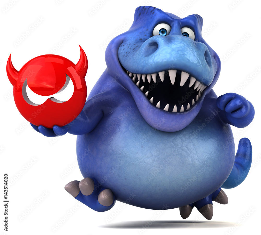 Fun dinosaur - 3D Illustration Fun dinosaur - 3D Illustration