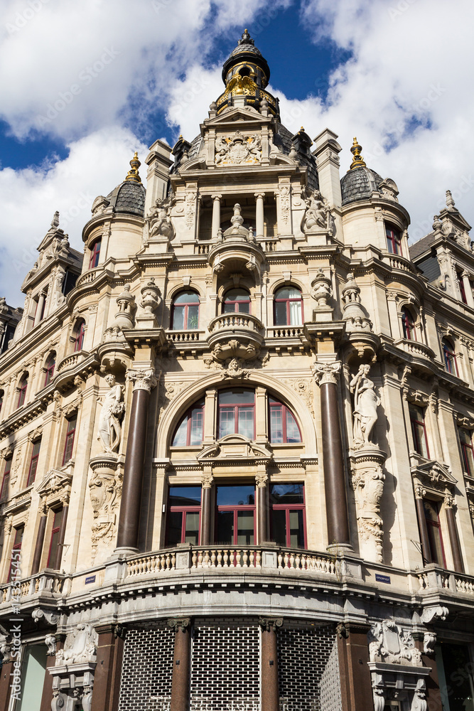 Historic building on Leysstraat in Antwerp