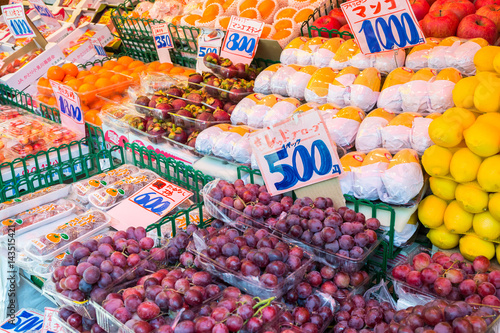 Fresh fruits for sell at Ameyoko Market. photo