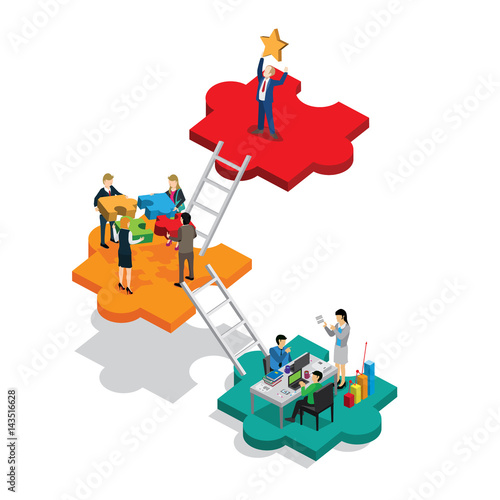 business success isometric