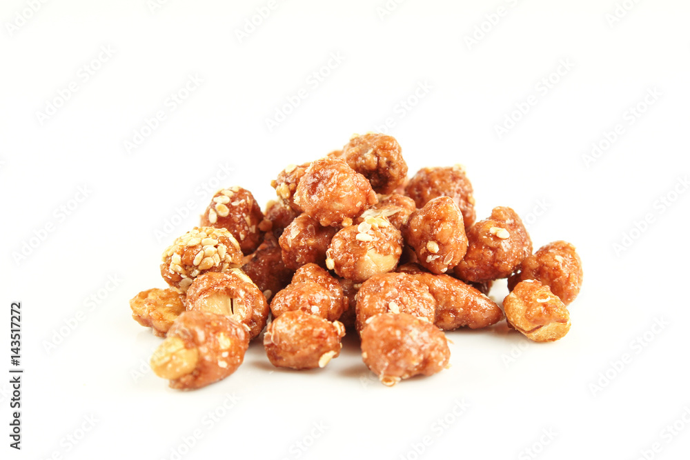 sugared peanut with white sesame sugared peanut with white sesame