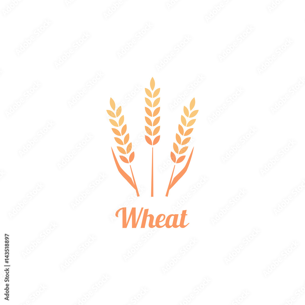Bakery Logo Badge with wheat. Bakery Logo Badge with wheat.