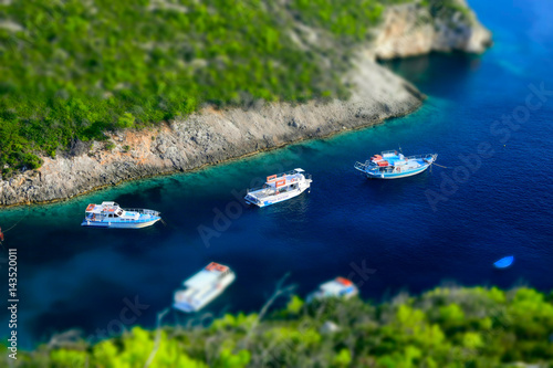 Fototapeta Naklejka Na Ścianę i Meble -  Zakinthos island, Greece, boats