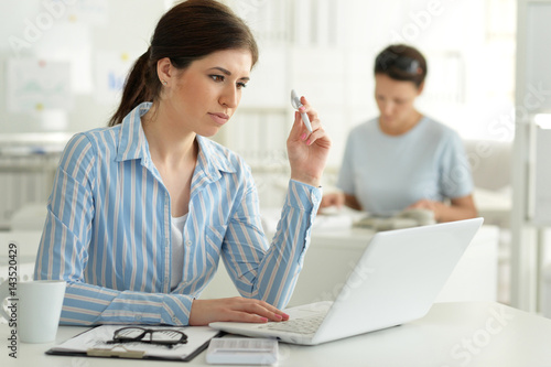 young female office worker
